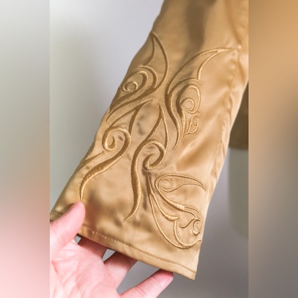 Vintage 1990s Harley Davidson Satin Blouse • M - Picture 8 of 10